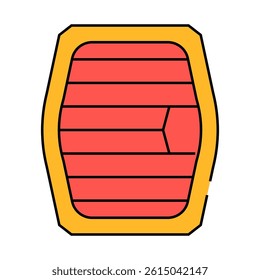 carrying basket for cat transportation line icon vector. carrying basket for cat transportation sign. isolated symbol illustration