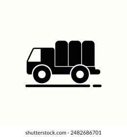 carrying goods icon, isolated glyph icon theme travel
