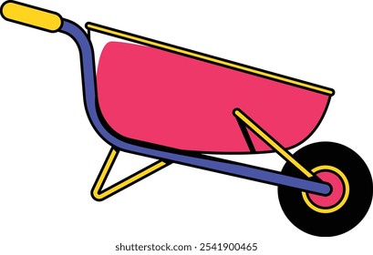 Ilustração da ferramenta da barra da roda de transporte