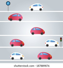 The cars