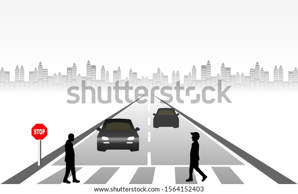Cars\
careful driving. Road safety. Be careful of people crossing the\
road. For people using crosswalk To reduce accidents and to respect\
the traffic rules. Symbols, steps for\
successful.