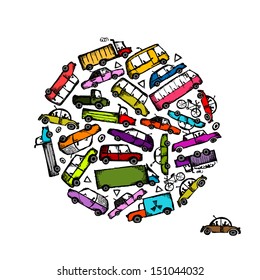 Cars collection frame for your design