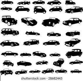 cars collection - vector