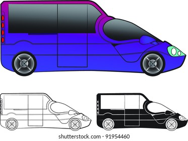 cars collection - vector
