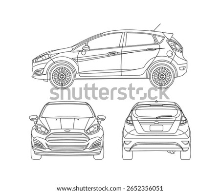 cars concept vector on black colour