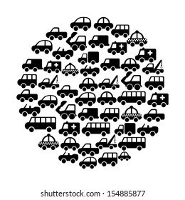 cars design over white background vector illustration