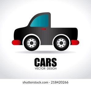 Cars design over white background, vector illustration