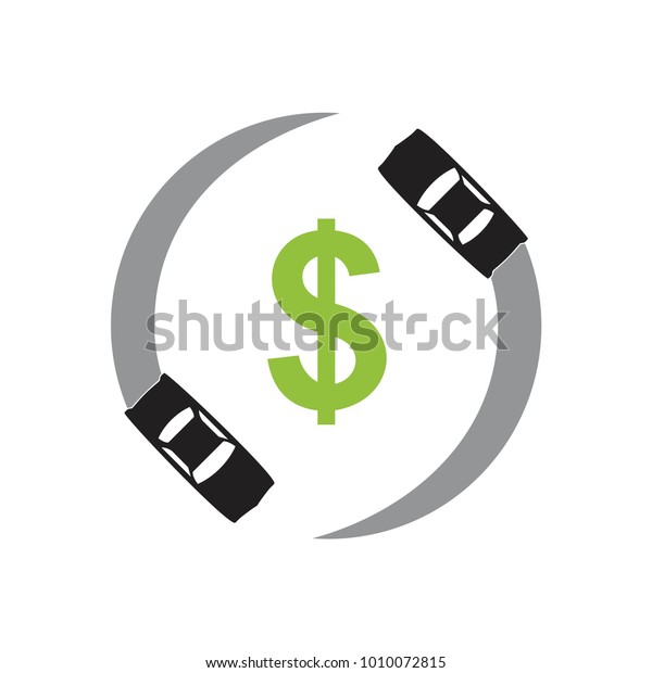 cars drift with money
symbol logo vector