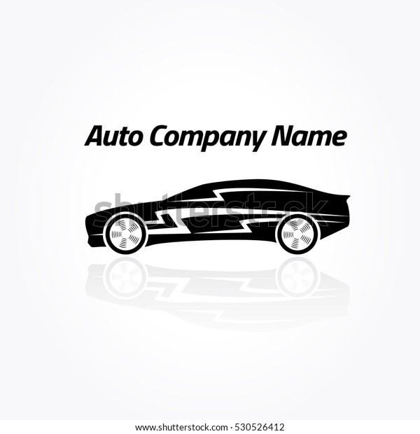 Cars in the form of silhouette, in movement. Car logo\
design. eps 8