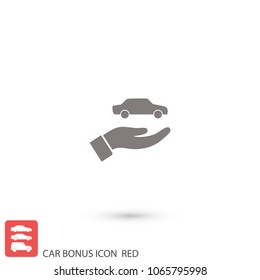 cars in the hand icon