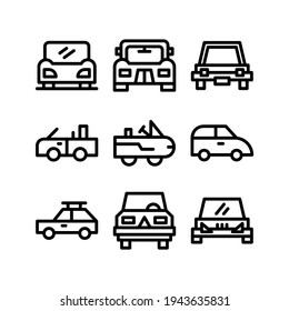 cars icon or logo isolated sign symbol vector illustration - Collection of high quality black style vector icons
