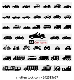 Juego de iconos de coches