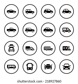 Cars icon set