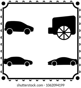 cars icon vector set