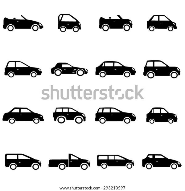 Cars icons set\
illustration