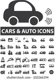 conjunto de iconos de coches, vector