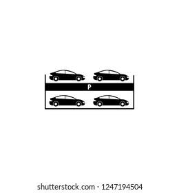 cars, parking icon. Element of car accident and parking icon for mobile concept and web apps. Detailed cars, parking icon can be used for web and mobile