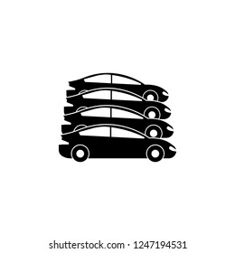 cars, parking icon. Element of car accident and parking icon for mobile concept and web apps. Detailed cars, parking icon can be used for web and mobile