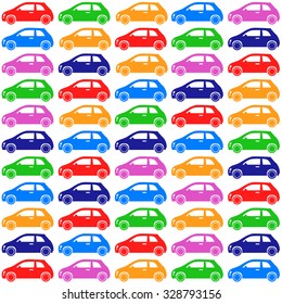 Cars pattern. Seamless vector pattern. Template design.