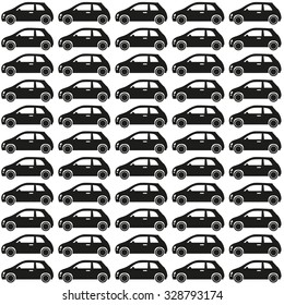 Automodelle. Nahtloses Vektormuster. Vorlagendesign.