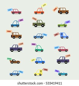 Cars sale set