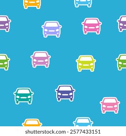 Cars, Seamless colorful Pattern texture