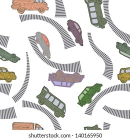 cars seamless pattern