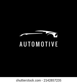 Cars Silhouette On Black Background Stock Vector (Royalty Free ...