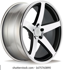 Cars sports rim and wheels