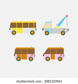 cars toys vector illustration with flat syle