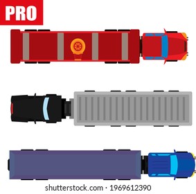 cars and trucks set eps 10