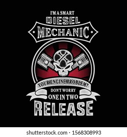 Cars Trucks Vans And Trailers Auto Motive Diesel Mechanic Graphic T Shirts Design