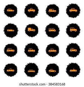 Cars  vector icons for web sites and user interface