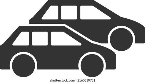Cars vector illustration. Flat illustration iconic design of cars, isolated on a white background.