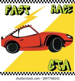 Cars vector New Print. Kids Cars Vector