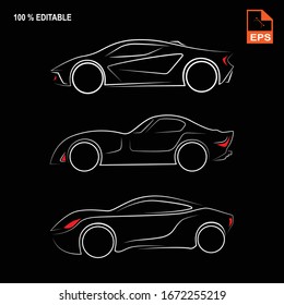 Cars Vector Stylish_Sports Part for your logo ,website or social media needs