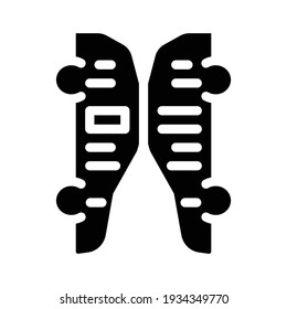 vector de icono de glifo de catálogo en forma de coche. signo de catálogo en forma de coche. símbolo de contorno aislado ilustración negra