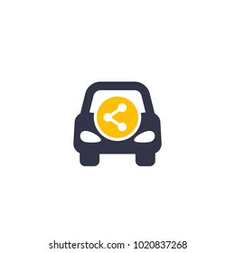 Carsharing, Carpooling Icon