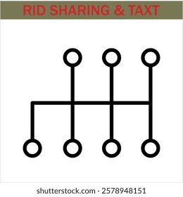 car-sharing Icon. Simple line art style icons pack. Car and rent simple minimal thin icons. Related car rent, repair, transport, and travel. Editable stroke. illustration. Vector icons.eps 10