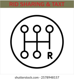 car-sharing Icon. Simple line art style icons pack. Car and rent simple minimal thin icons. Related car rent, repair, transport, and travel. Editable stroke. illustration. Vector icons.eps 10