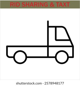 car-sharing Icon. Simple line art style icons pack. Car and rent simple minimal thin icons. Related car rent, repair, transport, and travel. Editable stroke. illustration. Vector icons.eps 10