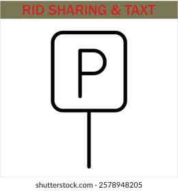 car-sharing Icon. Simple line art style icons pack. Car and rent simple minimal thin icons. Related car rent, repair, transport, and travel. Editable stroke. illustration. Vector icons.eps 10