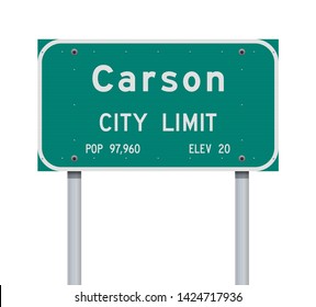 Carson City Limit road sign