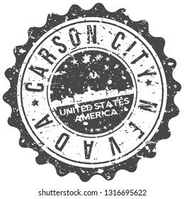 Carson City Nevada. City Skyline. Silhouette City. Design Vector. Famous Monuments.