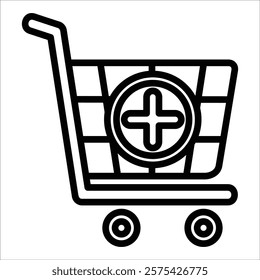 Cart Add Icon Element For Design