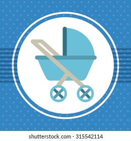 cart baby design, vector illustration eps10 graphic 