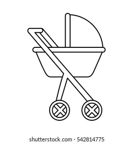 cart baby isolated icon vector illustration design