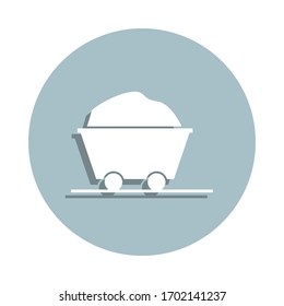 Cart badge icon. Simple glyph, flat vector of energy icons for ui and ux, website or mobile application