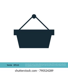 Cart Box / Basket Icon Vector Logo Template Illustration Design. Vector EPS 10.