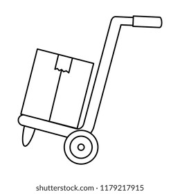 cart with box delivery service